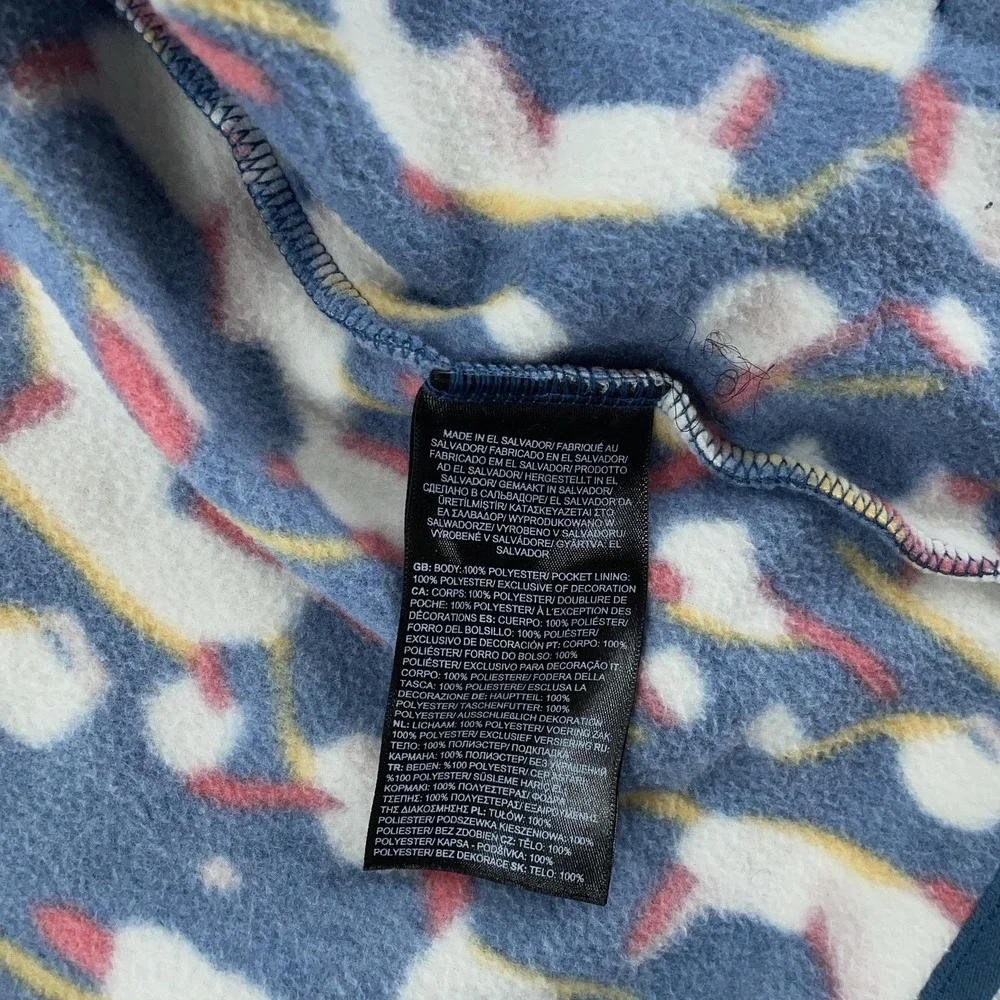 The North Face Alpine Polartec Fleece Jacket‎ Mens Small Abstract Print Full Zip